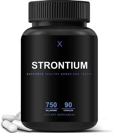 Strontium Citrate 750mg 90 Vegan Capsules Not Tablets Healthy Bones And Teeth Ebay