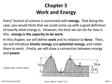 Ppt Chapter 5 Work And Energy Powerpoint Presentation Free Download Id 2181433