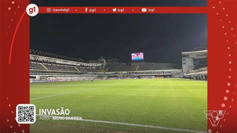 G1 em 1 minuto Santos Torcedores invadem Vila Belmiro um dia após