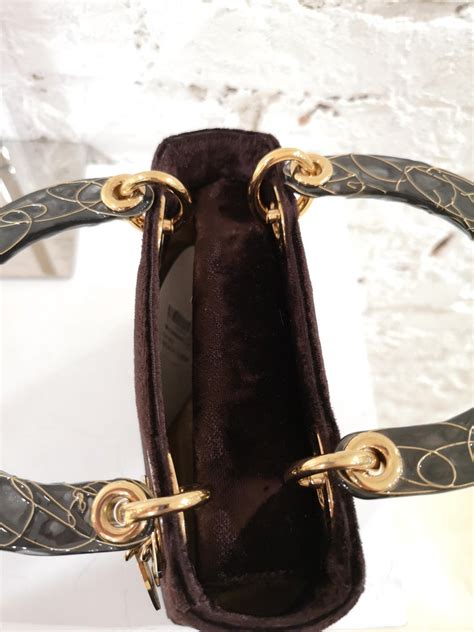 Christian Dior Mini Dior Brown Velvet Handle Bag At 1stdibs Christian