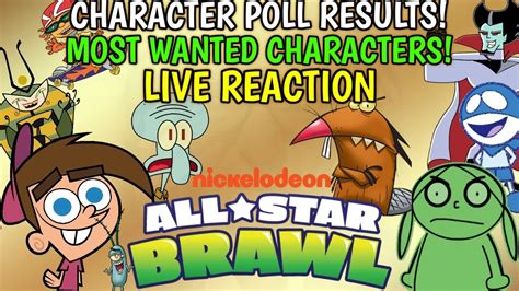 Nickelodeon All Star Brawl 2 MOST WANTED Characters Top 25 Character