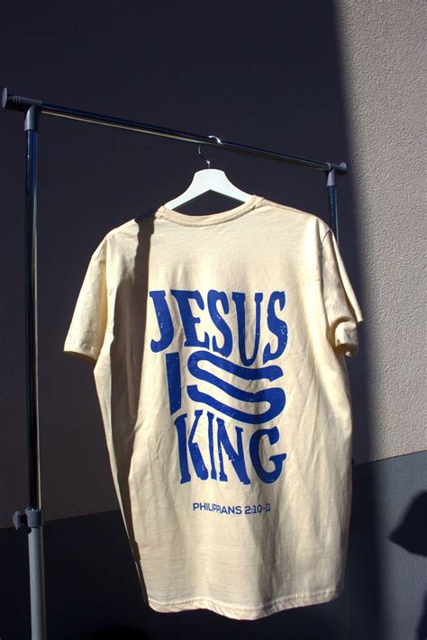 Jesus Is King Aesthetic Christian T Shirt Gender Neutral Etsy In