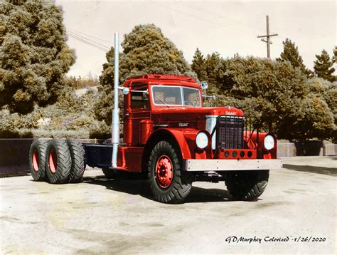 Peterbilt 364 Logger Colorized George Murphey Flickr