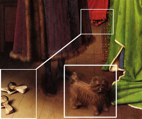 jan-van-eyck-e28098detail-of-dog-portrait-of-giovanni-arnolfini-and-his-wife-1434