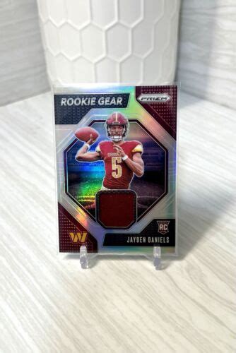 2024 Prizm Jayden Daniels Rookie Gear Relic Mem SILVER PRIZM Commanders