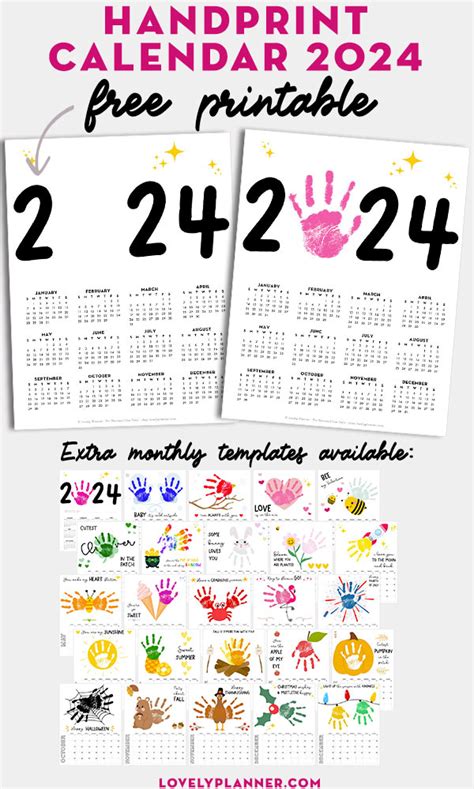 2025 Handprint Calendar Template Patsy Bellanca