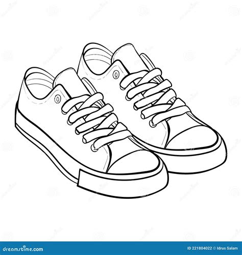 Trainers Clipart Black And White