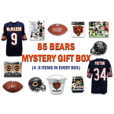 1985 Chicago Bears World Champs Mystery Autograph T Box Series 6 Limited To 85 4 5 Items