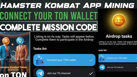 Hamster Kombat App Mining New Update Connect Ton Wallet Listing Is On