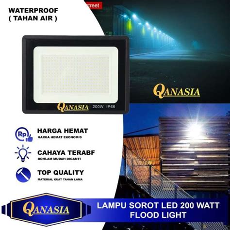 Promo Lampu Sorot Led 200w Flood Light Tembak Outdoor 200 Watt Diskon