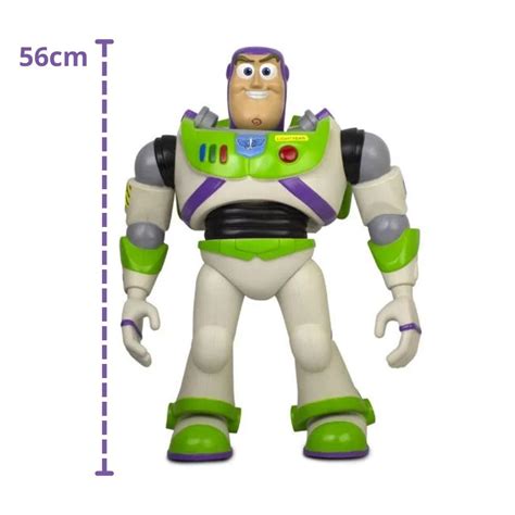 Boneco Toy Story Buzz Lightyear Gigante 56CM Articulado Patrulheiro