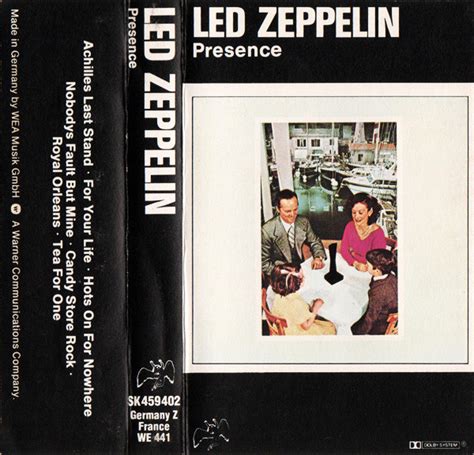 Led Zeppelin - Presence (Cassette) | Discogs