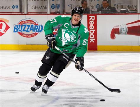 Sidney Crosby 87 Skates During Warmups Prior To The Game Against The