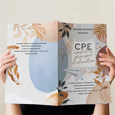 Agenda de bord 2022/2023 conseiller principal d'éducation