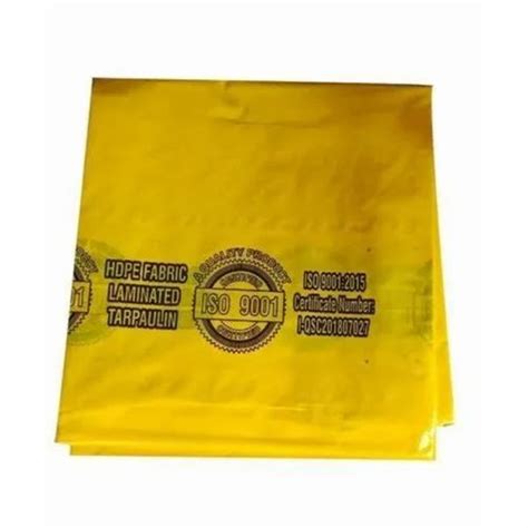 Tuffpaulin Pvc Coated Elysian Tarpaulin X Mtr Gsm Yellow For Camp