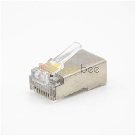 Rj45 8p8c Network Module Cat6 Plugs Straight Shielded For Cat5e Cat6 Cat6a Cat7 Cat7