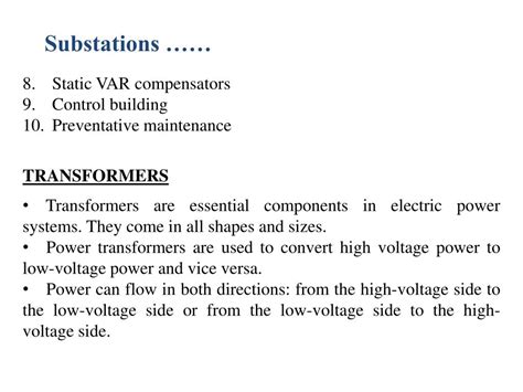 Ppt Substations Powerpoint Presentation Free Download Id2555464