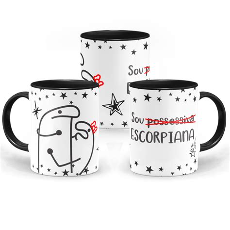 Caneca Flork Sou Escorpiana Canecas Horas