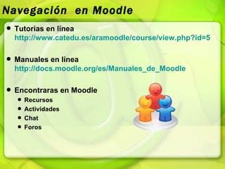 Uso De Moodle Para Estudiantes Ppt