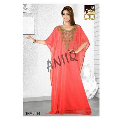 Color Coral Hand Embroidered Kaftan At Best Price In Mumbai Id