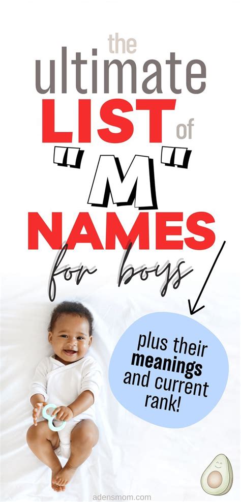 Boy names that start with m – Artofit