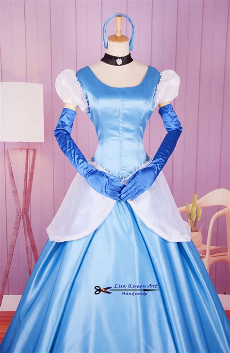 Cinderella Blue Dress Royal Classic Costume Cinderella Cosplay Costume Mermaidcosplay