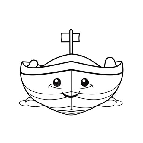 Cute Boat Coloring Page Drawing Page Vector Boat Drawing Wing Drawing