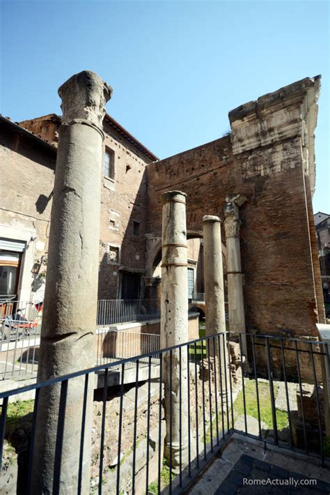 Portico Di Ottavia Ancient Site In Romes Jewish Ghetto