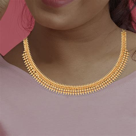 Purchase 22kt Gold Traditional Choker Necklace Online Bhima