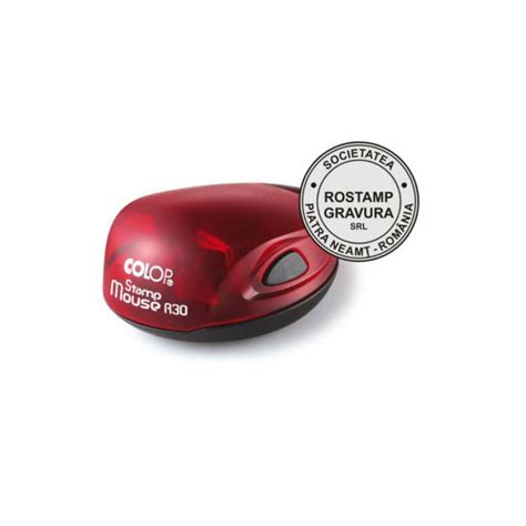 Stampila Firma Colop Mouse R30 Diametru 30mm RoStamp