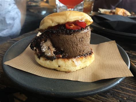 I Ate Beef Brisket Burger In A Brioche Bun R Foodporn