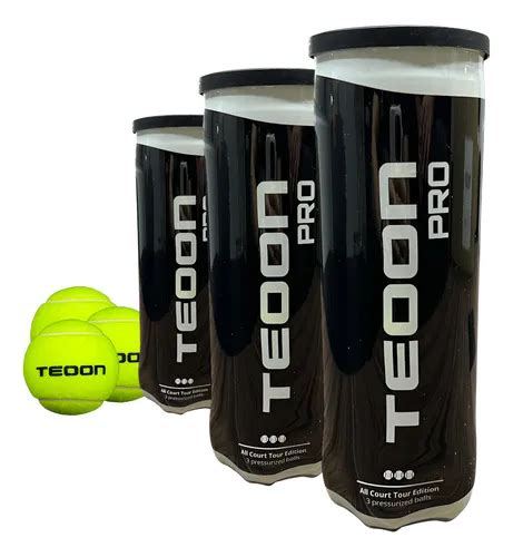Bolinha De Tenis - Bolinha De Tenis Teoon Profissional - Kit 9 Unidades Verde-limão ...