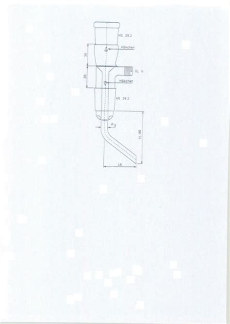 Lenz Laborglasinstrumente Duran Glass Vacuum Adapter Core Size Nsk