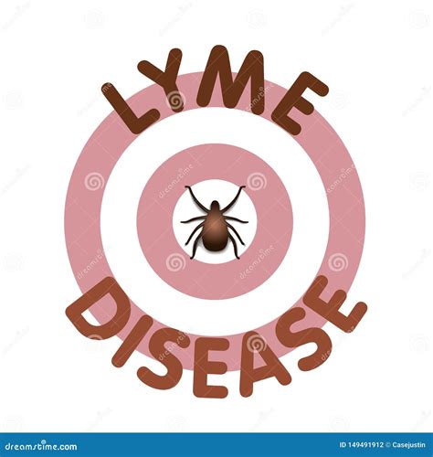 Lyme Disease Tick Bulls Eye Rash Stock Vector Illustration Of Lyme Host 149491912