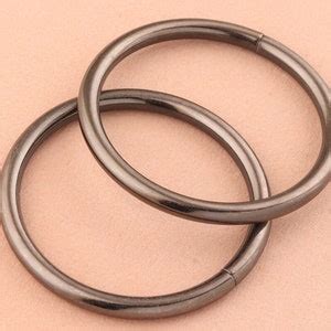 Mm Metal O Rings Welded Metal Loops Gunmetal Round Strap Etsy