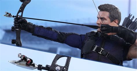 This Hawkeye 'Civil War' figure comes with Ant-Man arrowhead