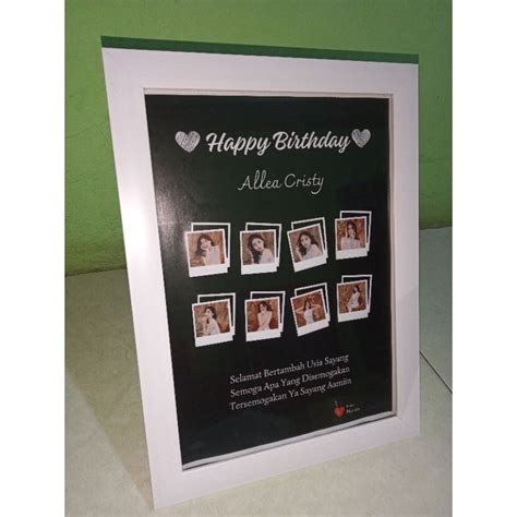 Jual Gift Ultah Kado Ulang Tahun Cetak Foto Plus Bingkai Kaca