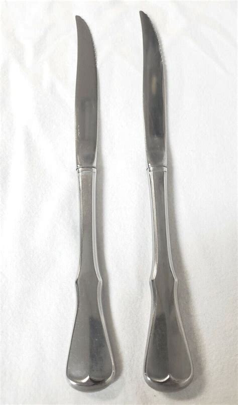 Oneida Patrick Henry Community Stainless Serrated Steak Knife 9 Set Of 2 Two Ebay