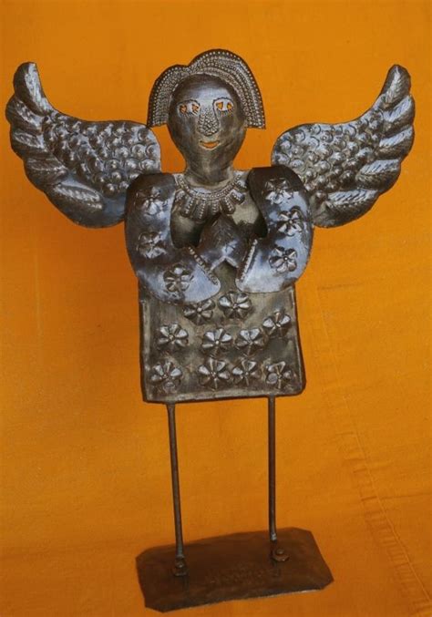 Folk Art Angel By Michel Raynald From Haiti Primitive Folk Art American Folk Art Folk Art