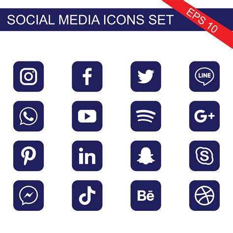 icono social medios de comunicación Facebook logo vector