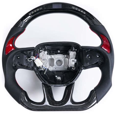 Vicrez Carbon Fiber Steering Wheel Led Dash Display Vz Dodge