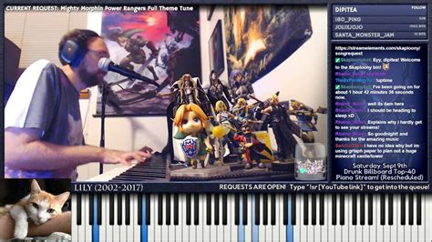 Twitch Skaploony Piano Mighty Morphin Power Rangers Theme