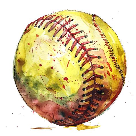 Premium Photo Softball Watercolor Sport Theme Activity