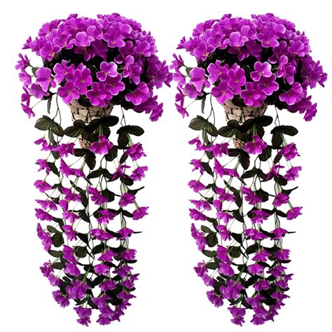 Artificial Hanging Flowers Artificial Violet Vine Hanging Plants