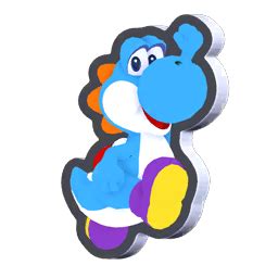 File Standee Jumping Light Blue Yoshi Png Super Mario Wiki The Mario