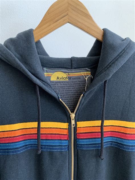 Aviator Nation Five Stripe Hoodie