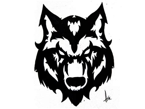 Wolf Tribal Art