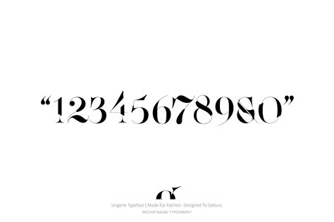 Lingerie Typeface By Moshik Nadav Typography Behance