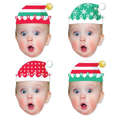 Custom Photo Elf Squad - Christmas DIY Shaped Fun Face Cut-Outs - 24 ...