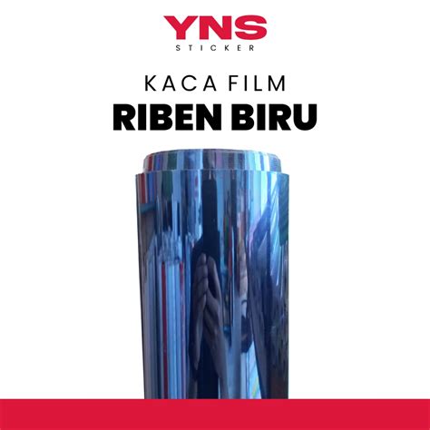 jual kaca film riben biru jendela rumahgedungkantor lebar cm